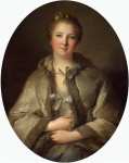 Nattier Jean-Marc Portrait of a Woman in Grey  - Hermitage